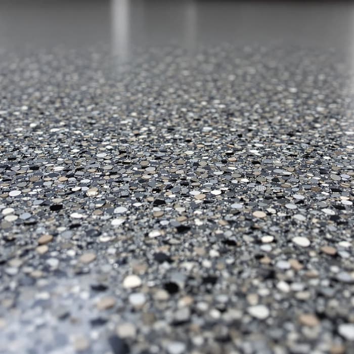 Close up detail of flake epoxy texture